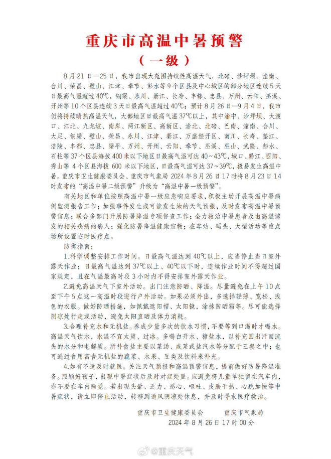 警 专家解答如何应对高温中的各种症状爱游戏app手机版重庆发布中暑最高预(图3)